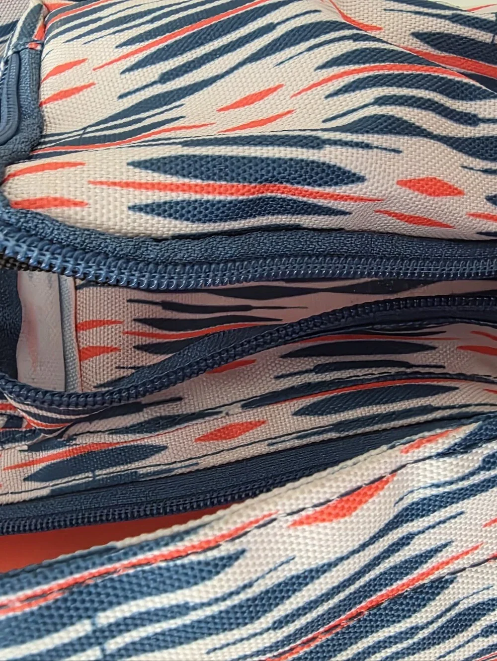 Kavu Pink, Navy & Coral Printed Rope Sling Bag